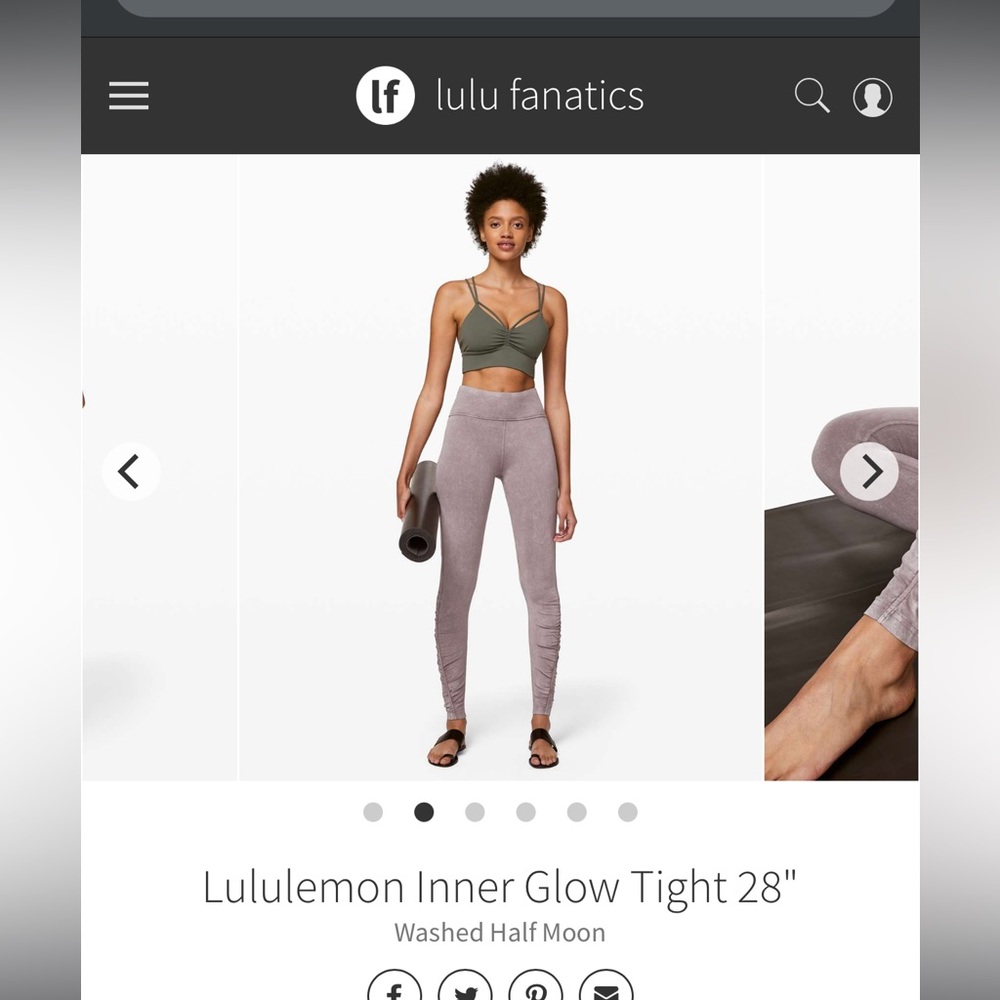 Lululemon inner glow leggings